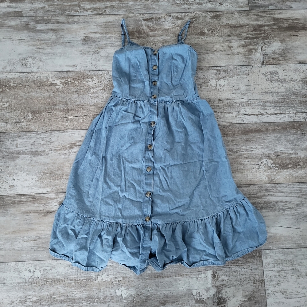 100% Cotton Denim Dress XS
